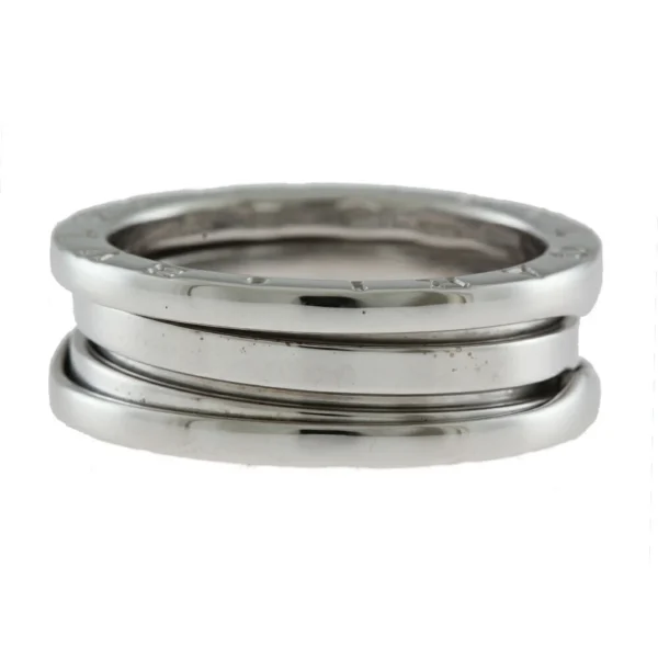 Pre-Owned Bvlgari B-zero.1 B zero one 3 band ring size 16.5 18K K18 white gold ladies BVLGARI Bulgari (Like New) - Image 3