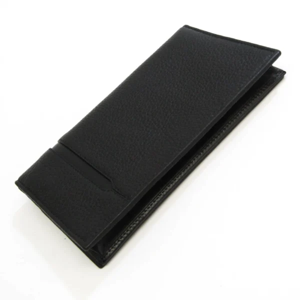 Pre-Owned Bvlgari 36966 Men's Leather Long Wallet (bi-fold) Black (Good) - Image 2
