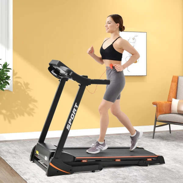 JT 3.5HP Folding Electric Treadmill With Incline Medium Running Machine ,330lb Folding Treadmill Electric Motorized Power 14.8KM/H ,Grade III adjustable - Image 9