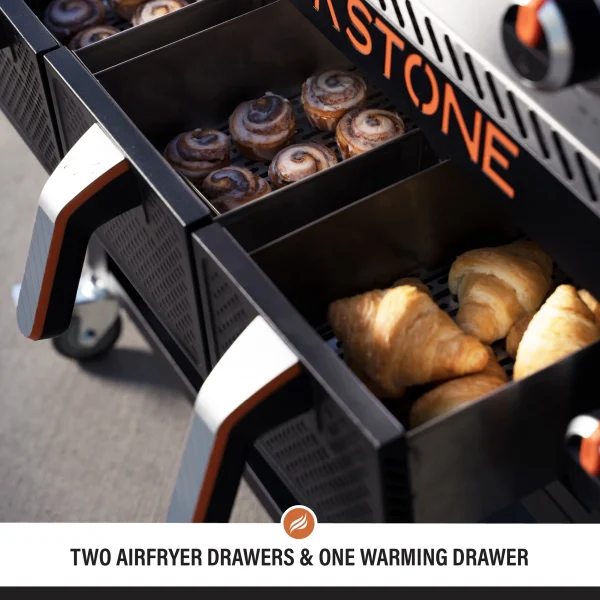 Blackstone 4-Burner 36 Propane Griddle with Air Fryer and Hood - Image 9