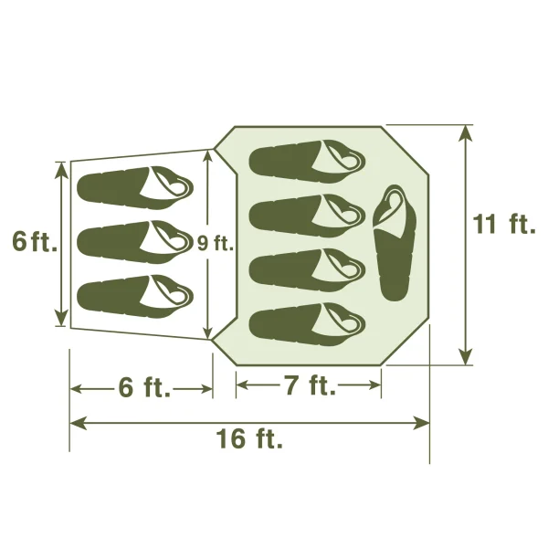 Wenzel 8 Person Camping Tent - Image 7