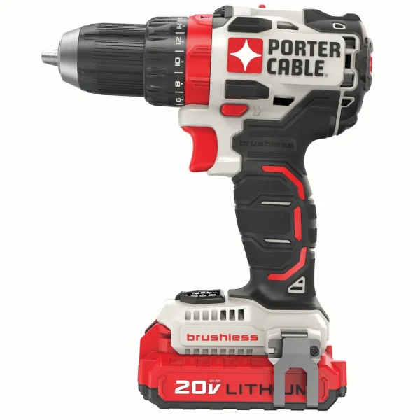 Porter-Cable PCCK607LB 20V MAX Lithium-Ion Brushless 1/2 in. Cordless Drill Driver Kit (1.5 Ah) - Image 2