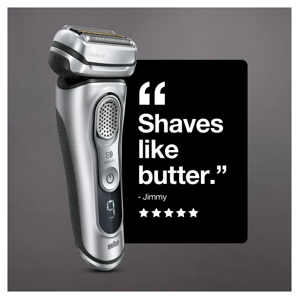 Braun Series 9 9330s Mens Wet Dry Electric Shaver with Charging Stand - Image 9