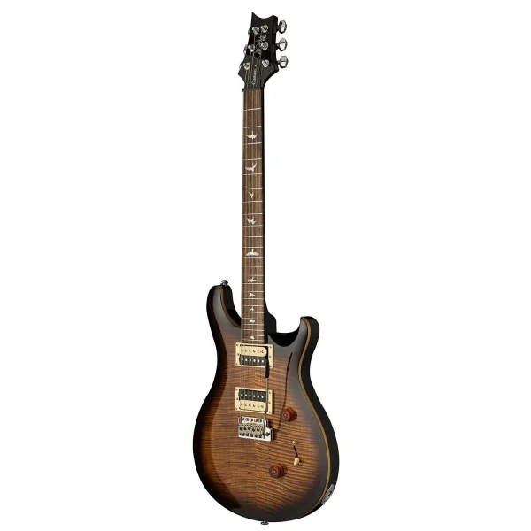 PRS SE Custom 24 Electric Guitar (Black Gold Burst) - Image 7
