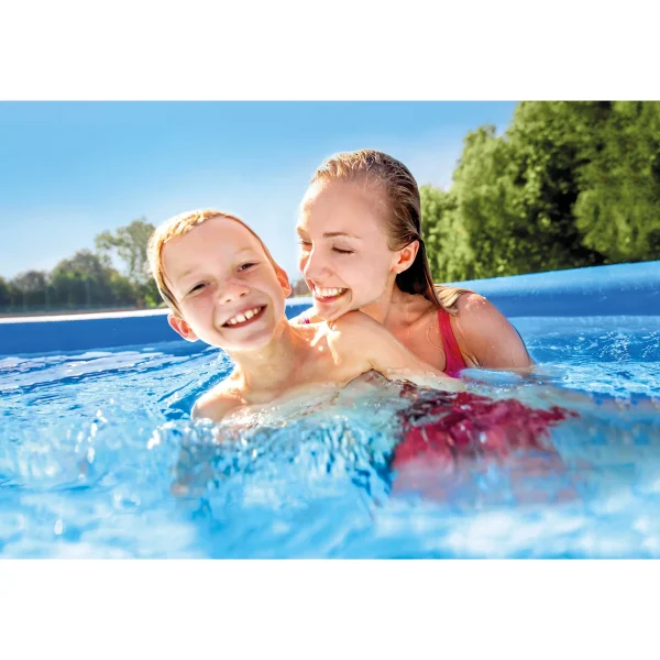Intex Easy Set 15ft x 33in Inflatable Kid Family Swimming Pool with Filter Pump - Image 9