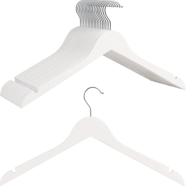 StorageWorks Premium Solid Wood Clothes Hanger for Tank Top, T-Shirt, Strap Dress - Image 10