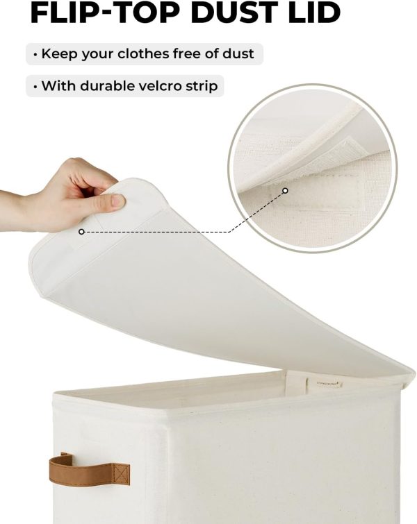 StorageWorks 65.5L Laundry Hamper with Lid - Image 5