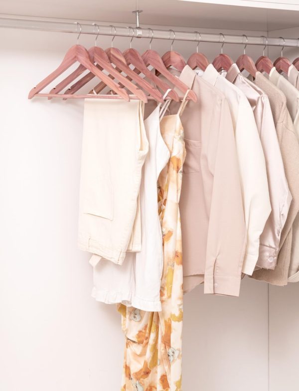 StorageWorks Cedar Wood Clothes Hangers for Shirts, Jackets, Pants, Suits, Sweaters - Image 3