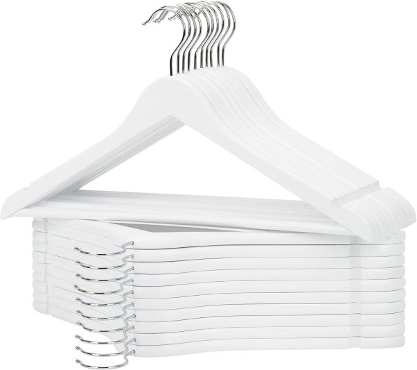 StorageWorks Wood Coat Hanger for Coats, Shirts, Jackets, Pants - Image 10