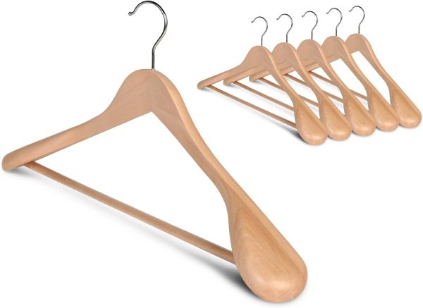 StorageWorks Extra Wide Shoulder Wood Coat Hanger for Coats, Shirts - Image 8