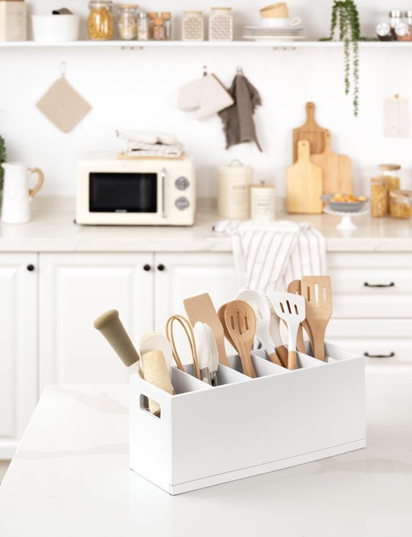 StorageWorks 5-compartments Kitchen Utensil Holder - Image 6