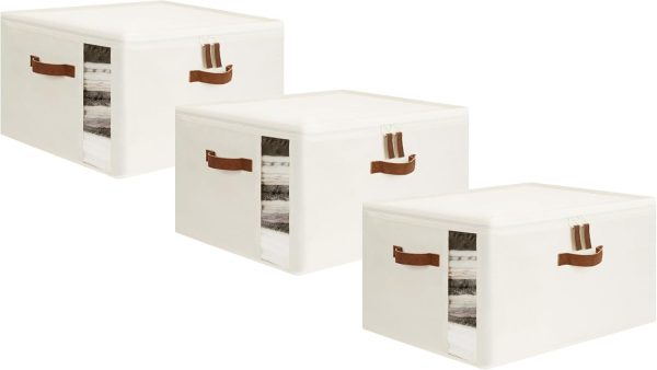 StorageWorks Comforter Storage Bag with Dual Zipper and Handles - Image 10