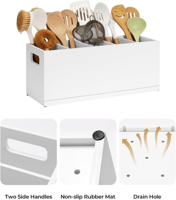 StorageWorks 5-compartments Kitchen Utensil Holder - Image 3