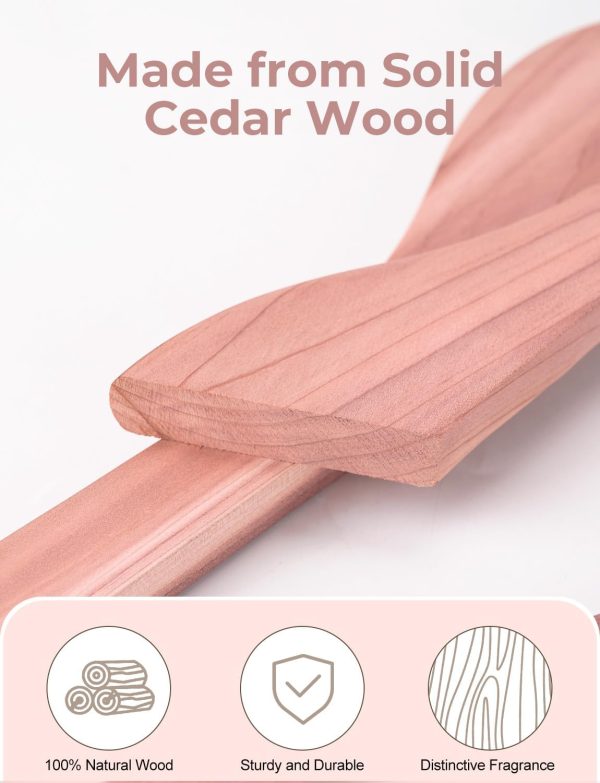 StorageWorks Cedar Wood Clothes Hangers for Shirts, Jackets, Pants, Suits, Sweaters - Image 6