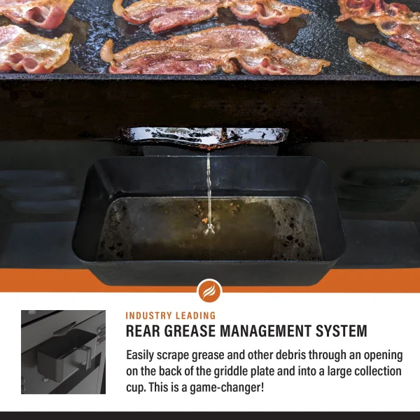 Blackstone 4-Burner 36 Propane Griddle with Air Fryer and Hood - Image 8