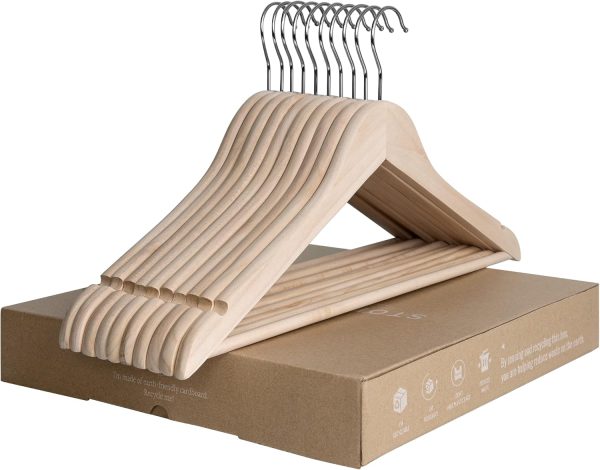 StorageWorks Cedar Wood Clothes Hangers for Shirts, Jackets, Pants, Suits, Sweaters - Image 7