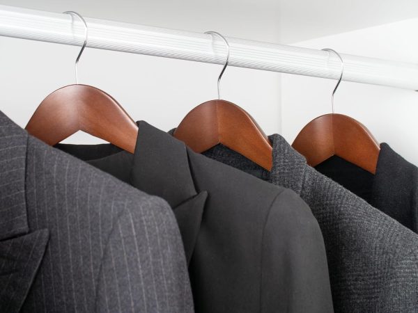 StorageWorks Extra Wide Shoulder Wood Coat Hanger for Coats, Shirts - Image 3