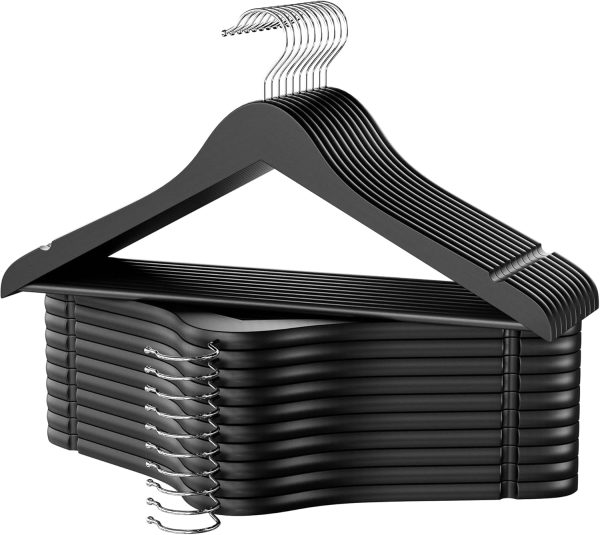 StorageWorks Wooden Hangers for Coats, Shirts, Jackets, Pants, Suits - Image 7