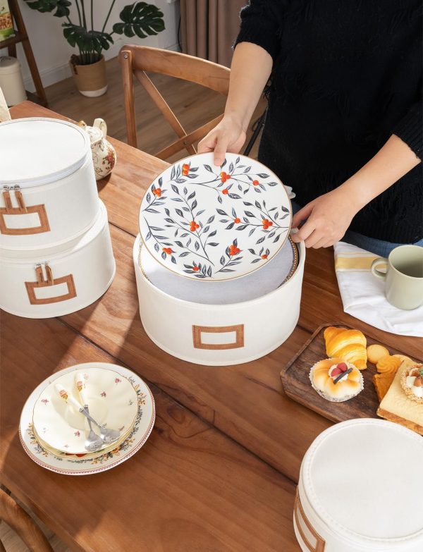 StorageWorks Hard Shell China Storage Boxes for Dishes, Plates and Mugs - Image 5