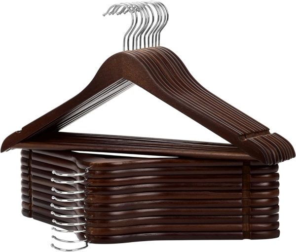 StorageWorks Wood Coat Hanger for Coats, Shirts, Jackets, Pants - Image 7
