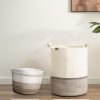 StorageWorks 58L Cotton Rope Laundry Basket with Wooden Beads Handles - Image 5