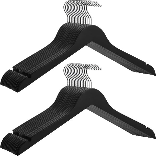 StorageWorks Premium Solid Wood Clothes Hanger for Tank Top, T-Shirt, Strap Dress - Image 7