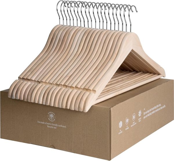StorageWorks Cedar Wood Clothes Hangers for Shirts, Jackets, Pants, Suits, Sweaters - Image 8
