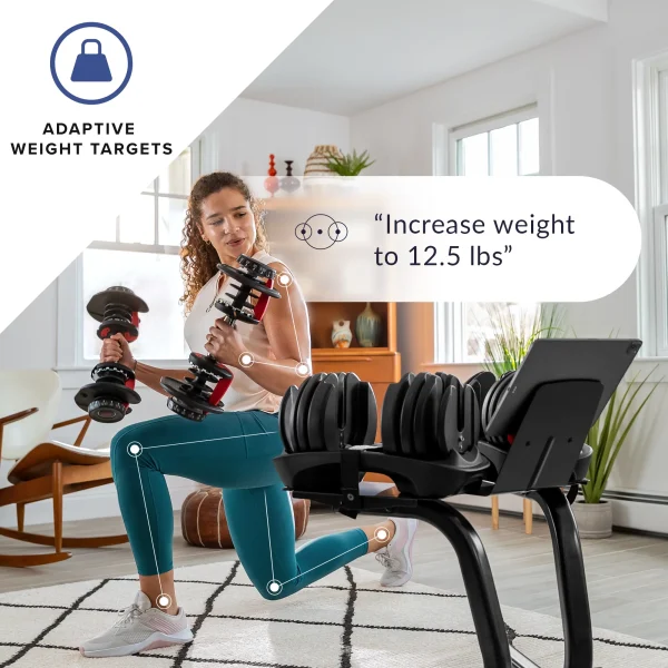 Bowflex SelectTech 552 Dumbbell, Adjustable, Single, Free 2-Month JRNY Membership - Image 5