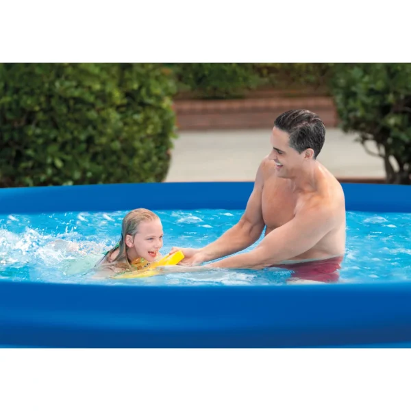 Intex Easy Set 15ft x 33in Inflatable Kid Family Swimming Pool with Filter Pump - Image 10