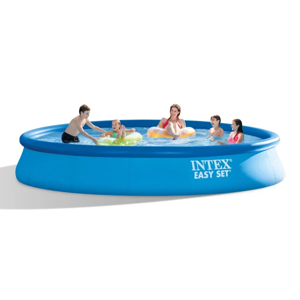 Intex Easy Set 15ft x 33in Inflatable Kid Family Swimming Pool with Filter Pump - Image 2