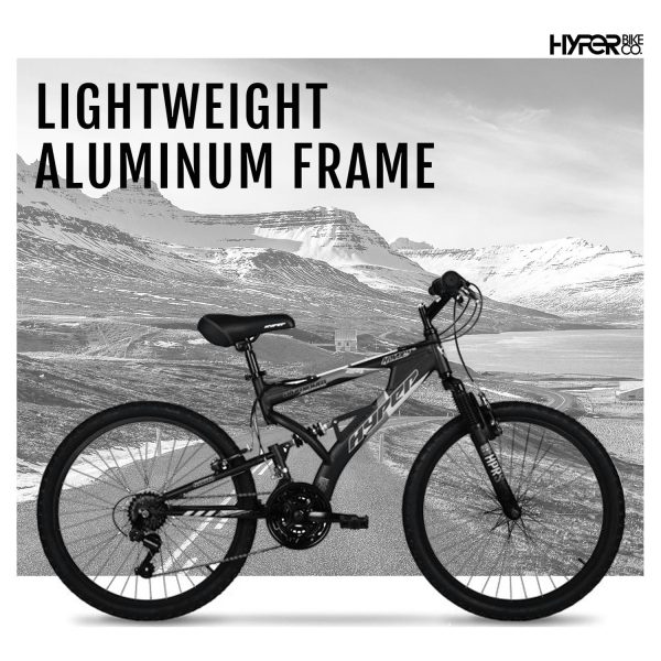 Hyper Bicycles 24 Boy's Havoc Mountain Bike, Black, Recommended Ages group 10 to 14 Years Old - Image 3