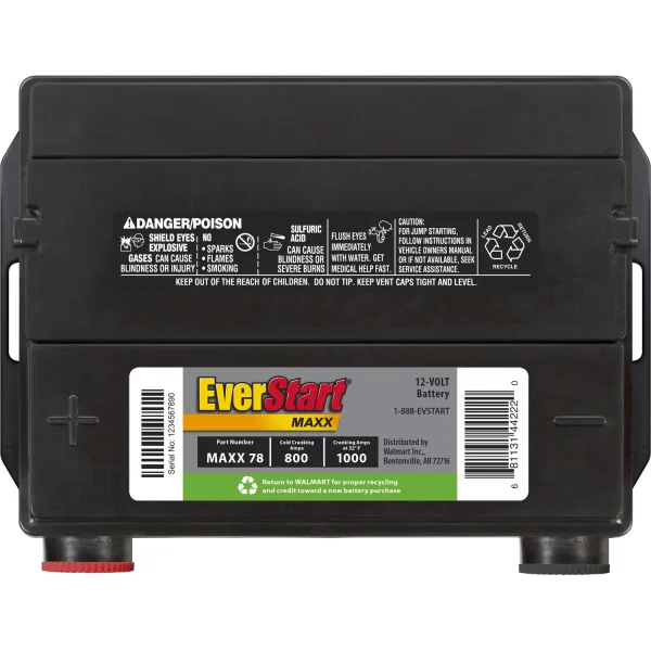EverStart Maxx Lead Acid Automotive Battery, Group Size 78 12 Volt, 800 CCA - Image 7