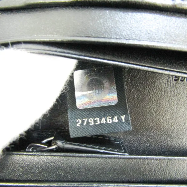 Pre-Owned Bvlgari 36966 Men's Leather Long Wallet (bi-fold) Black (Good) - Image 9