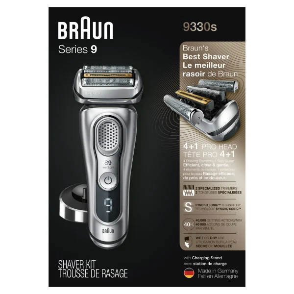 Braun Series 9 9330s Mens Wet Dry Electric Shaver with Charging Stand - Image 11