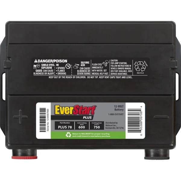 EverStart Plus Lead Acid Automotive Battery, Group 78 12 Volt, 600 CCA - Image 7