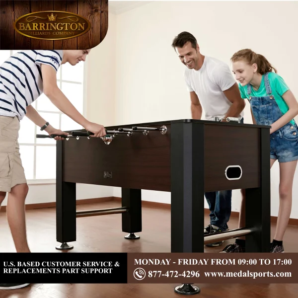 Barrington 56 inch Premium Furniture Foosball Soccer Table - Image 2