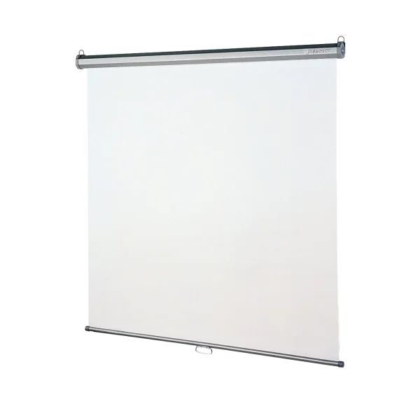Quartet 684S 84 in. x 84 in. Wall or Ceiling Projection Screen - White Matte Finish - Image 2