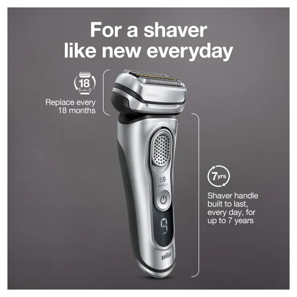 Braun Series 9 9330s Mens Wet Dry Electric Shaver with Charging Stand - Image 10