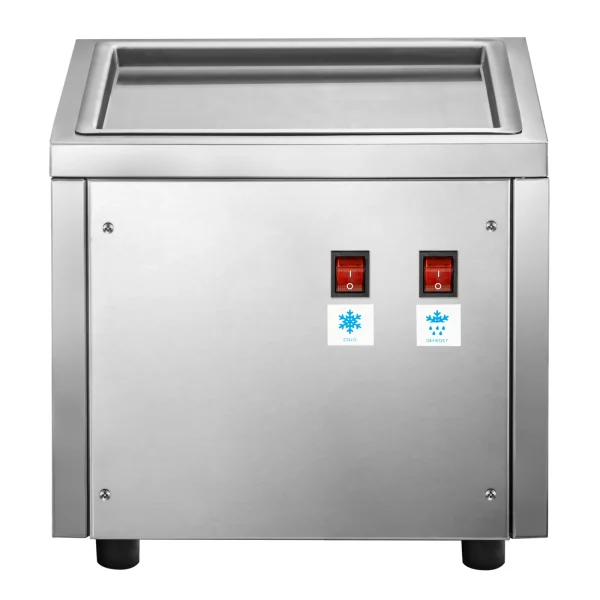 VEVOR Fried Ice Cream Roll Machine Single Pan Commercial Ice Roll Maker Stainless Steel Fried Ice Cream Roll Maker Square Fried Ice Cream Pan Fried Yogurt Cream Machine for Bars, Cafes, Dessert Shops - Image 9
