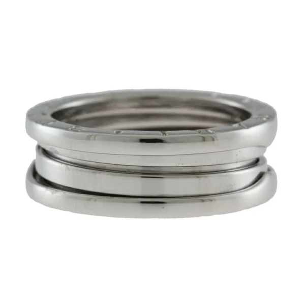 Pre-Owned Bvlgari B-zero.1 B zero one 3 band ring size 16.5 18K K18 white gold ladies BVLGARI Bulgari (Like New) - Image 5