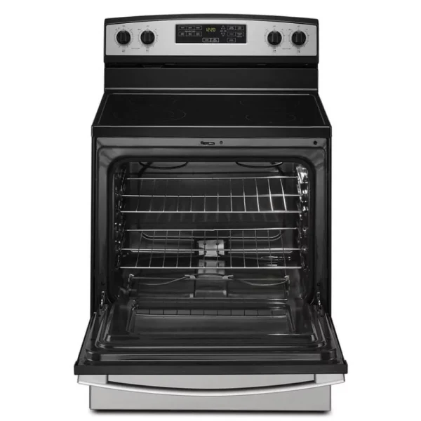 Amana AER6603SMS 4.8 Cu. Ft. Freestanding Stainless Steel Electric Range - Image 2