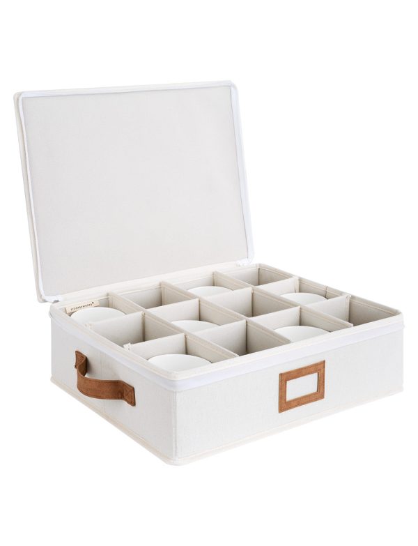StorageWorks Hard Shell China Storage Boxes for Dishes, Plates and Mugs - Image 7