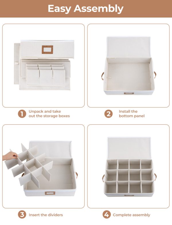 StorageWorks Hard Shell China Storage Boxes for Dishes, Plates and Mugs - Image 14