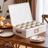 StorageWorks Hard Shell China Storage Boxes for Dishes, Plates and Mugs - Image 20