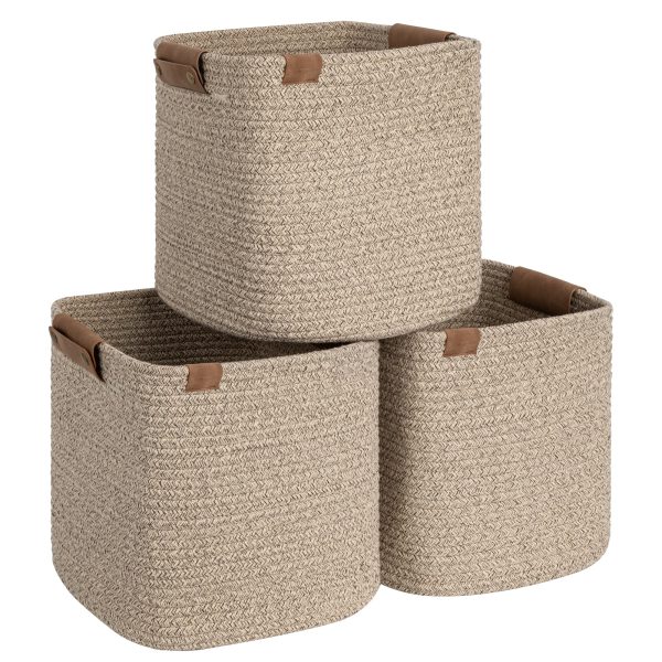 StorageWorks Woven Storage Cubes Organizer, 11 inch, 3 Pack - Image 17