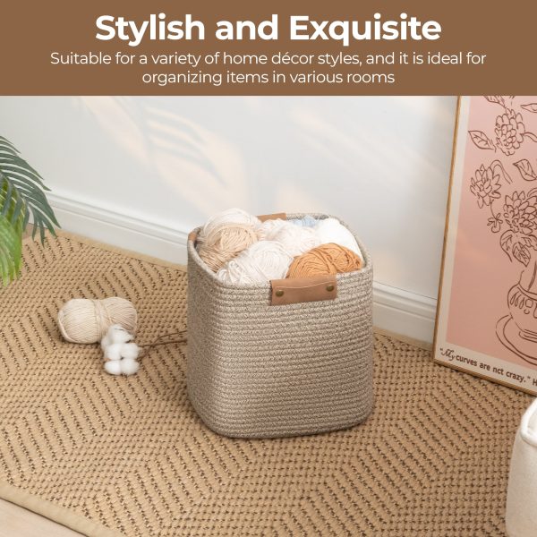 StorageWorks Woven Storage Cubes Organizer, 11 inch, 3 Pack - Image 20