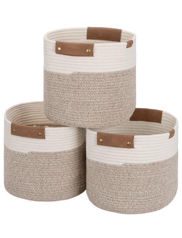 StorageWorks Woven Storage Cubes Organizer, 11 inch, 3 Pack - Image 25