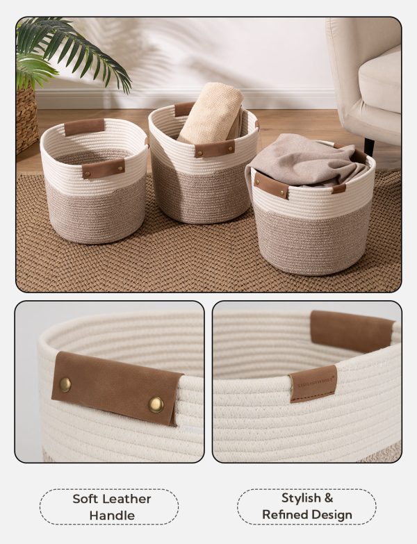 StorageWorks Woven Storage Cubes Organizer, 11 inch, 3 Pack - Image 28
