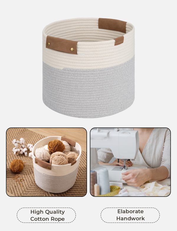 StorageWorks Woven Storage Cubes Organizer, 11 inch, 3 Pack - Image 35