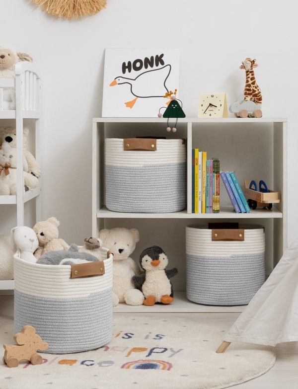 StorageWorks Woven Storage Cubes Organizer, 11 inch, 3 Pack - Image 37